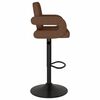 vidaXL Tabourets de bar lot de 2 marron tissu