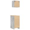 vidaXL Armoires de garage 2 pcs gris b&eacute;ton bois d'ing&eacute;nierie