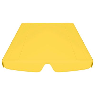 vidaXL Toit de rechange balançoire jaune 188/168x145/110 cm