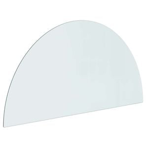 vidaXL Plaque en verre de chemin&eacute;e Transparent 1000 x 500 mm Verre
