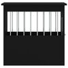 vidaXL Meuble de cage pour chiens noir 45x62x59 cm bois d'ingénierie