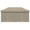 vidaXL Tente de f&ecirc;te pop-up Taupe 580 x 292 x 315 cm Tissu Oxford