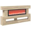 vidaXL Chemin&eacute;e &eacute;lectrique Sonoma 150 x 21 x 77 cm Bois d'ing&eacute;nierie