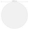 vidaXL Protecteur de table Mat Ø 120 cm 1,6 mm PVC