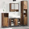 vidaXL Ensemble de mobilier de salle de bain 3 pcs Bois Ancien