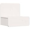 vidaXL Table de chevet avec tiroir 2 pcs Blanc 44 x 32,5 x 40 cm
