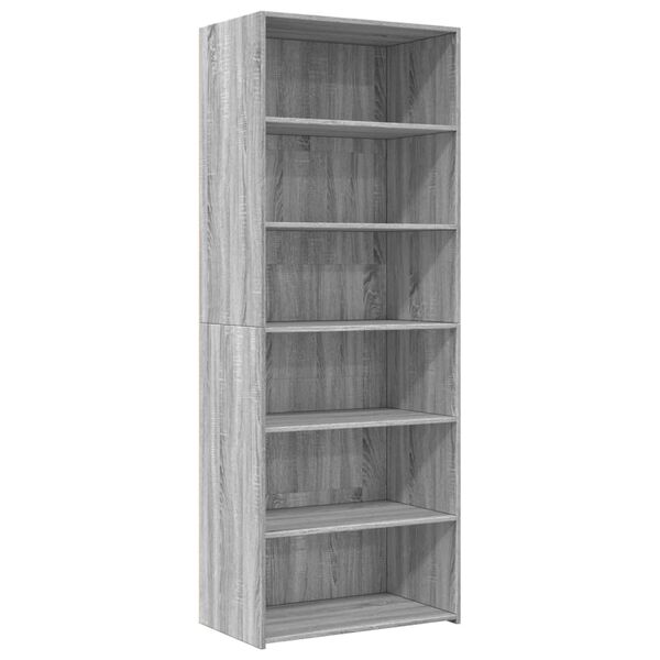 vidaXL Buffet haut sonoma gris 70x41x185 cm bois d'ing&eacute;nierie
