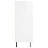 vidaXL Buffet Blanc brillant 69,5x34x90 cm Bois d'ingénierie