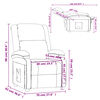 vidaXL Fauteuil inclinable Cappuccino Similicuir