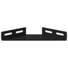 vidaXL Support d'Angle 2 pcs Noir 138,5 x 50,5 x 16 mm Fer