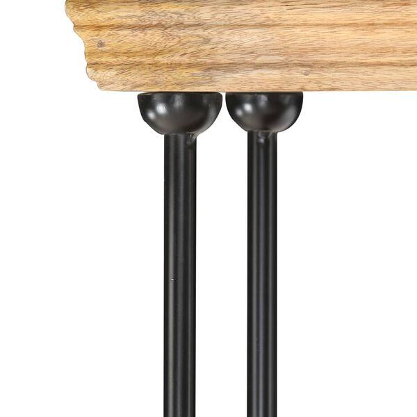 vidaXL Bibliothèque à 5 niveaux 120x35x180cm Bois de manguier et acier