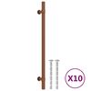 vidaXL Poign&eacute;es d'armoire 10 pcs bronze 224 mm acier inoxydable
