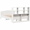 vidaXL Lit biblioth&egrave;que sans matelas blanc 120x190 cm bois pin massif