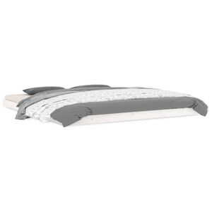 vidaXL Cadre de lit sans matelas blanc 180x200 cm bois massif de pin