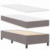 vidaXL Lit &agrave; ressorts avec matelas Taupe 80 x 200 cm tissu