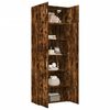 vidaXL Armoire de rangement ch&ecirc;ne fum&eacute; 80x42,5x225cm bois d'ing&eacute;nierie