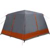 vidaXL Tente Cabane avec toit Gris et orange 400 x 350 x 212 cm