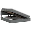 vidaXL Lit avec rangement et matelas Gris fonc&eacute; 140 x 200 cm Velours