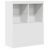 vidaXL Buffet blanc 81x37x100 cm bois d'ing&eacute;nierie