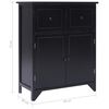 vidaXL Armoire latérale Noir 60x30x75 cm Bois de Paulownia