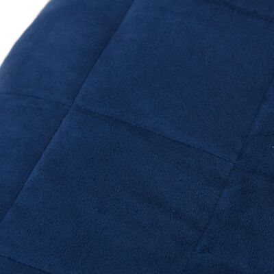 vidaXL Couverture lestée Bleu 122x183 cm 5 kg Tissu