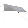 vidaXL Tente de voiture gris et orange imperm&eacute;able