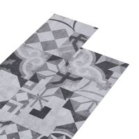 vidaXL Planche de plancher PVC autoadhésif 5,21 m² 2 mm Motif de gris