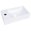 vidaXL Lavabo 400x220x90 mm SMC Blanc