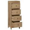 vidaXL Commode 30x30x90 cm Bois massif de teck