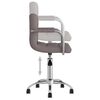vidaXL Chaise pivotante de bureau Taupe Tissu