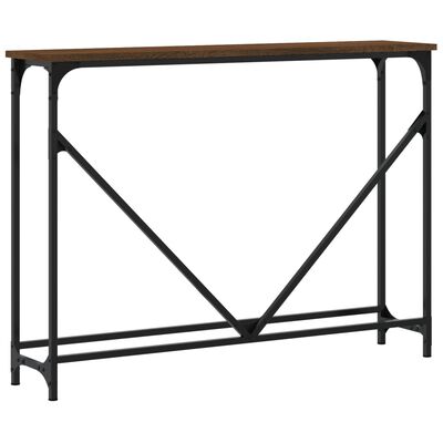 vidaXL Table console chêne marron 102x22,5x75 cm bois d'ingénierie