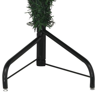 vidaXL Sapin de Noël artificiel d'angle Vert 120 cm PVC