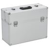 vidaXL Bo&icirc;te &agrave; outils 47 x 36 x 20 cm Argent&eacute; Aluminium