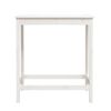 vidaXL Table de bar blanc 100x50x110 cm bois massif de pin