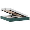 vidaXL Cadre de lit ottoman Vert fonc&eacute; 180 x 200 cm Velours