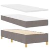 vidaXL Lit &agrave; ressorts avec matelas gris fonc&eacute; 90x190 cm Taupe