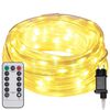 vidaXL Lumi&egrave;re en corde avec 120 LED Blanc chaud 5 m PVC