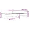 vidaXL Cadre de lit sans matelas ch&ecirc;ne fum&eacute; 90x190cm bois d'ing&eacute;nierie