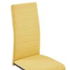 vidaXL Chaises &agrave; manger cantilever lot de 2 jaune tissu