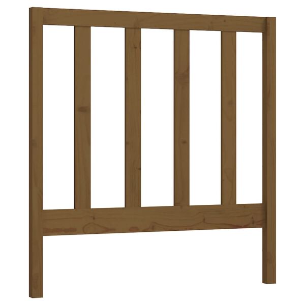 vidaXL T&ecirc;te de lit Marron miel 95x4x100 cm Bois massif de pin