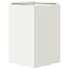vidaXL Jardini&egrave;res 2 pcs blanc hexagone 46x40x45 cm acier