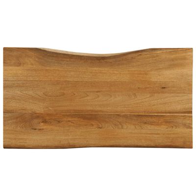 vidaXL Dessus de table 120x60x2,5 cm bord vivant bois massif manguier