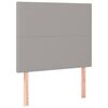 vidaXL Sommier &agrave; lattes de lit avec matelas Gris clair 80x200 cm Tissu