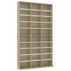 vidaXL Armoire CD Blanc et ch&ecirc;ne sonoma 102x16x177,5cm Bois ing&eacute;nierie