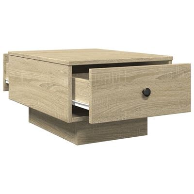 vidaXL Table basse chêne sonoma 60x45x31 cm bois d'ingénierie