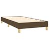 vidaXL Sommier &agrave; lattes de lit matelas et LED Marron fonc&eacute; 100x200cm