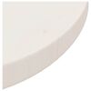vidaXL Dessus de table Blanc Ø30x2,5 cm Bois de pin massif