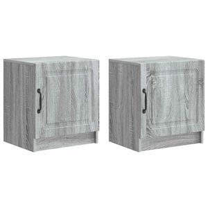 vidaXL Cabinet de chevet 2 pcs Sonoma gris 43 x 34,5 x 47 cm