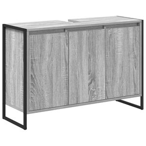 vidaXL Cabinet de salle de bain Gris Sonoma 90 x 30 x 60 cm
