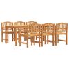 vidaXL Ensemble &agrave; manger de jardin 7 pcs Bois de teck solide